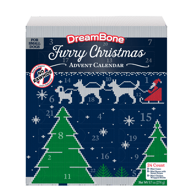 DreamBone Holiday Advent Calendar, 24 Treats