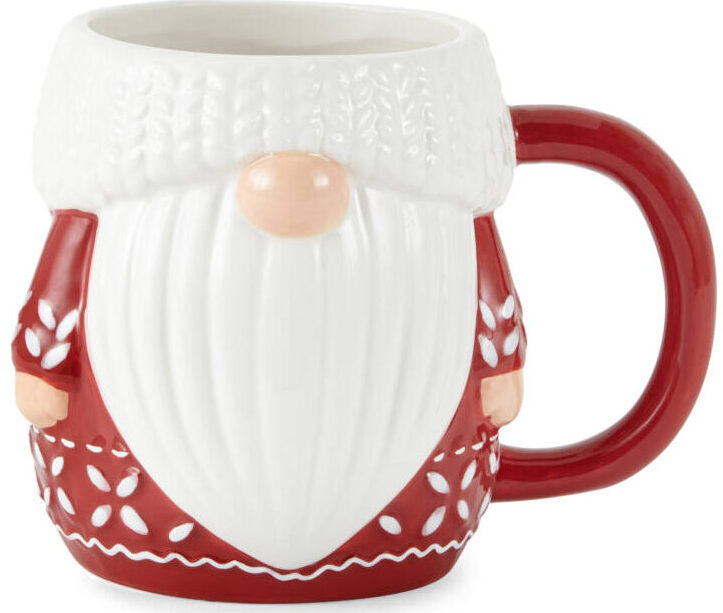 North Pole Trading Co. Holiday Santa Gnome Coffee Mug