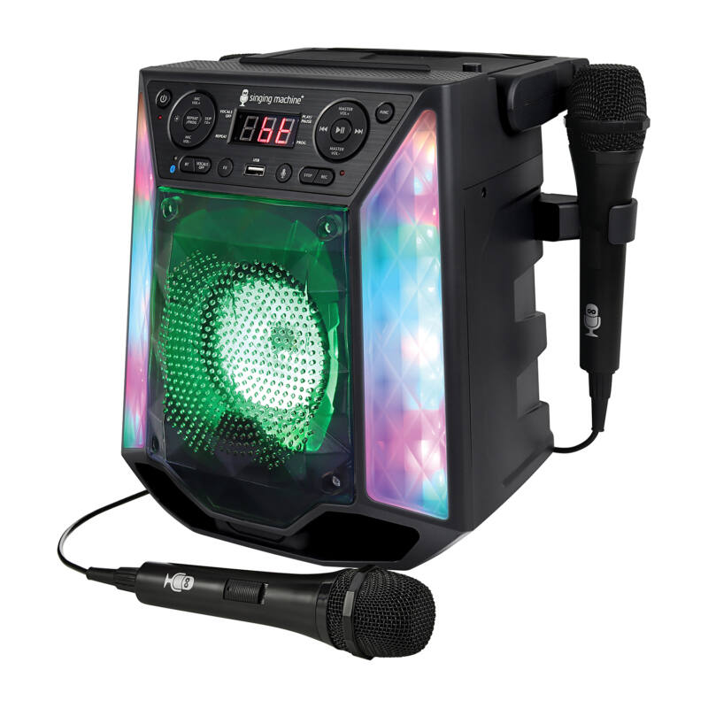 The Singing Machine LED Bluetooth Karaoke Machine Set