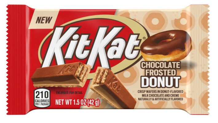 Chocolate frosted donut-flavored Kit Kat