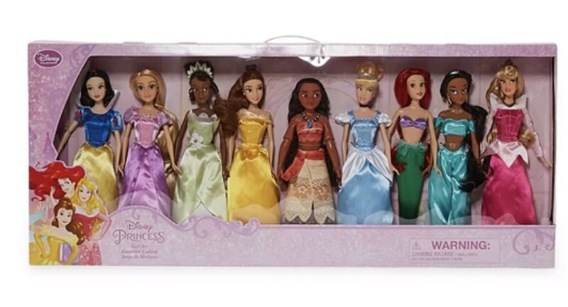Disney Collection Princess Dolls 9-Piece Playset
