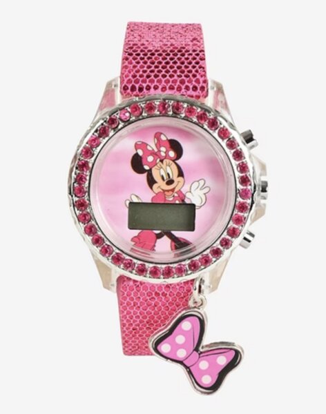 Minnie Mouse Girls Digital Multicolor Strap Watch