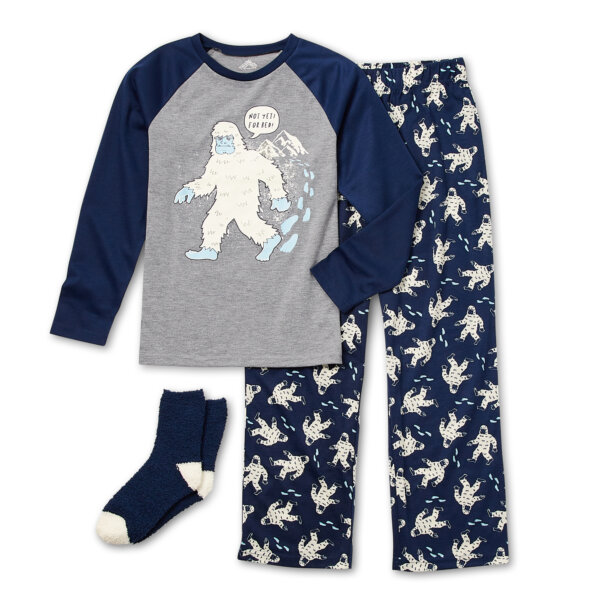 Thereabouts Little & Big Boys 3-piece Pant Pajama Set