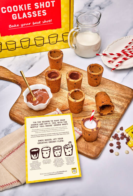 Nestle Toll House cookie shot glasses