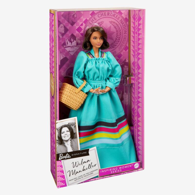 Wilma Mankiller Barbie doll in box