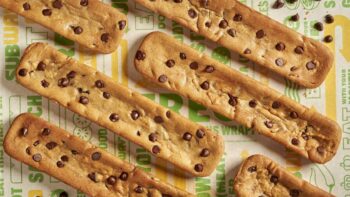 Subway footlong chocolate chip cookie