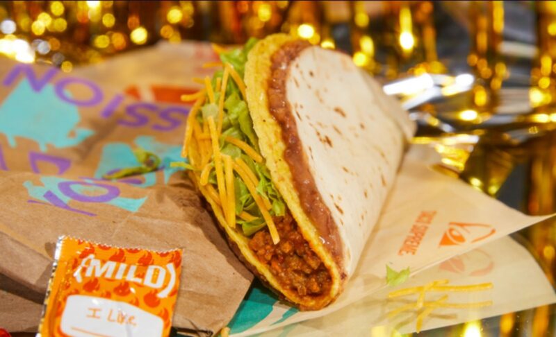 Double Decker taco at Taco Bell