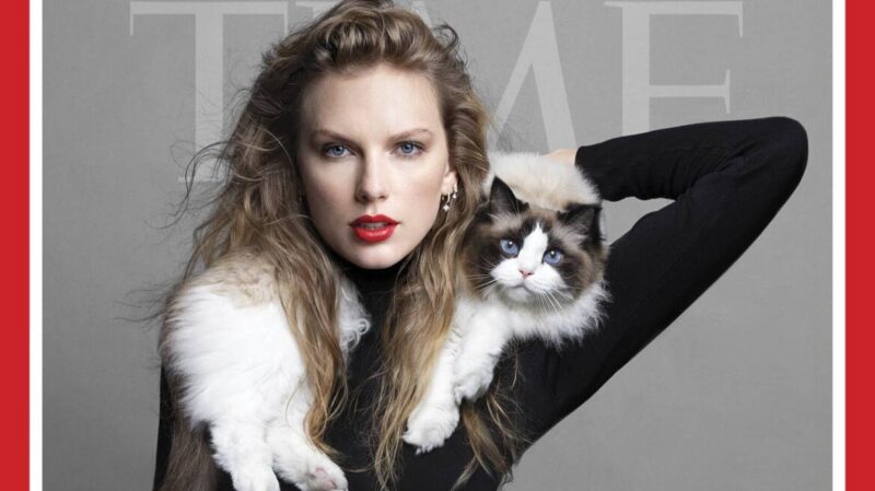 Taylor Swift's Time Person of the Year cover with her cat