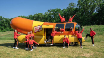 Oscar Mayer's 'Hotdoggers' with the Wienermobile.