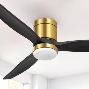 YITAHOME 52 Inch Low Profile Ceiling Fan with Light