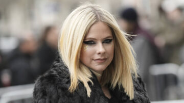 Avril Lavigne at fashion show in Paris in 2023