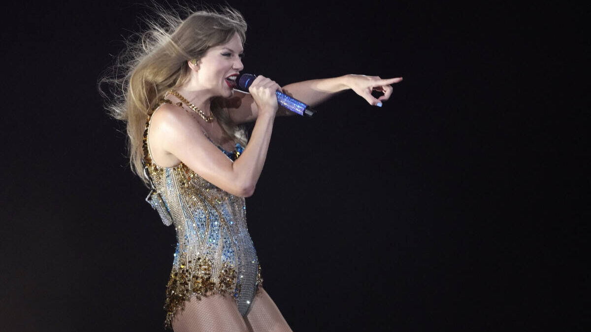Taylor Swift performs on the Eras Tour in Buenos Aries