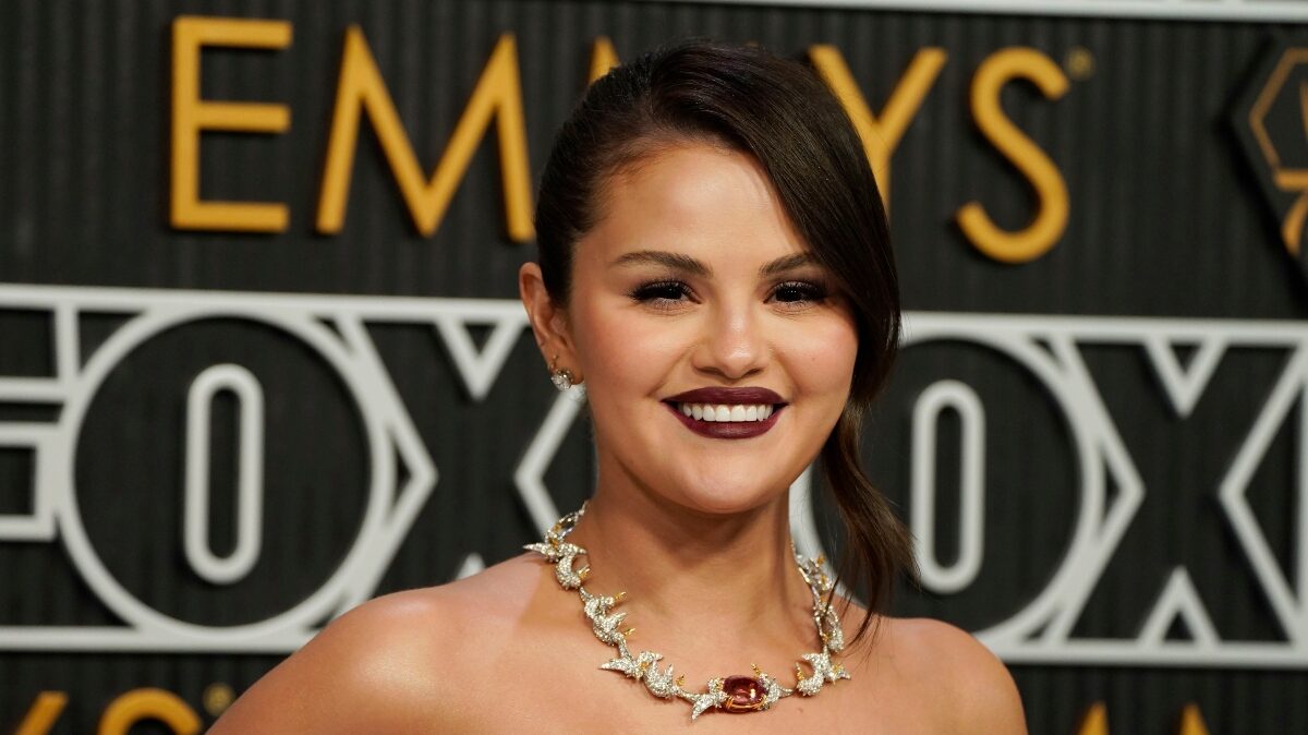 Selena Gomez at the 75th Emmy Awards
