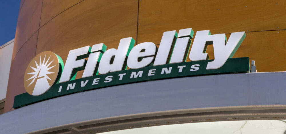 Fidelity Investments sign and logo