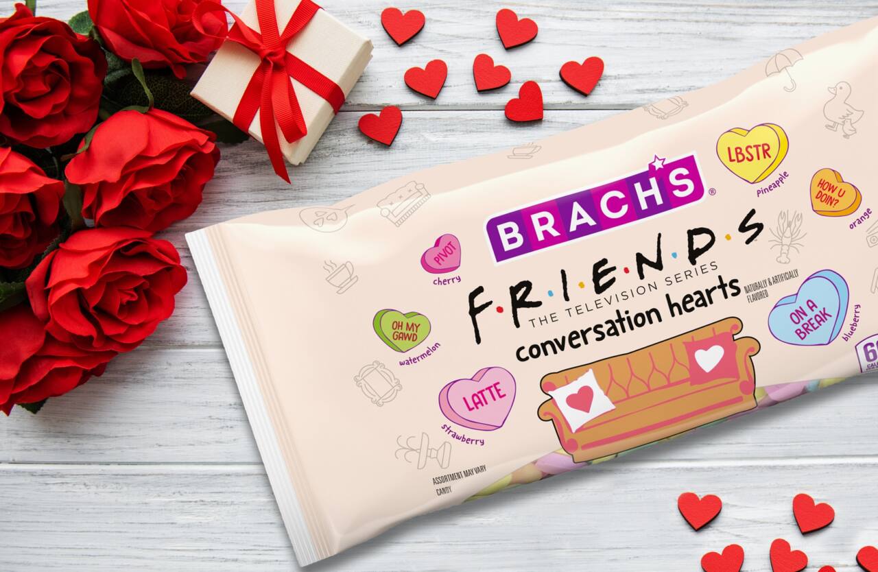 Brach's "FRIENDS" conversation hearts.