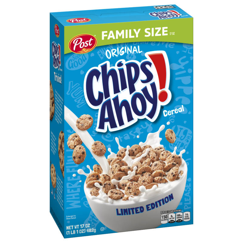 CHIPS AHOY! Cereal 2024 box
