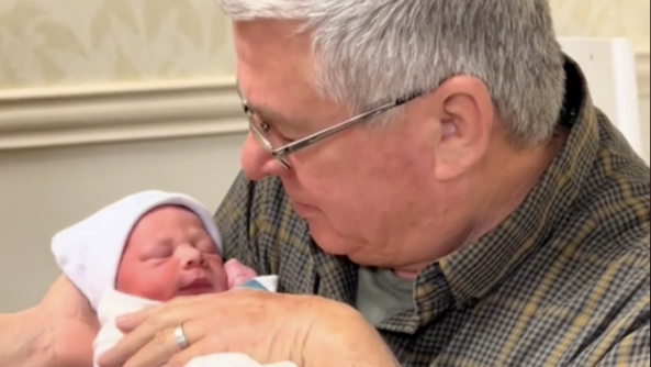 Grandpa’s reaction to finding out new baby was named after him is so sweet