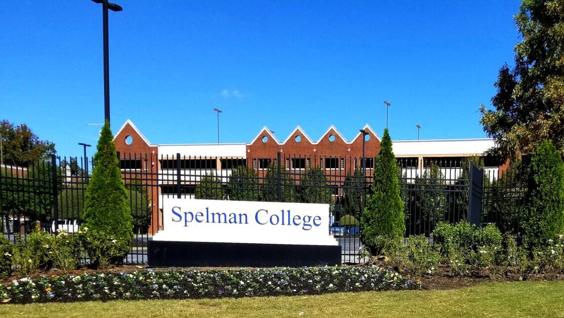 Spelman College sign at Spelman Campus