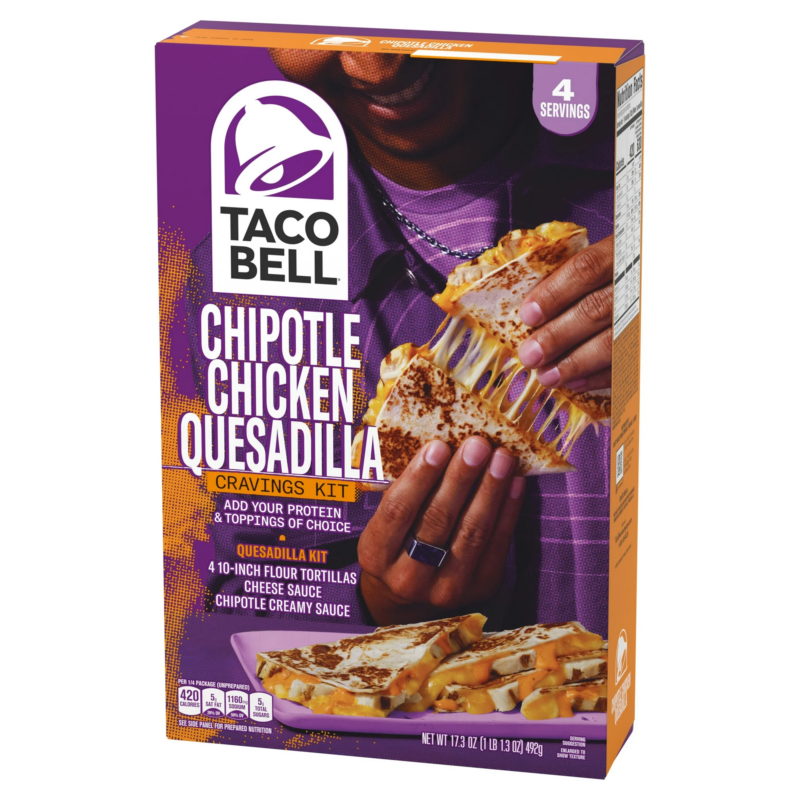 Taco Bell's new chipotle chicken quesadilla kit