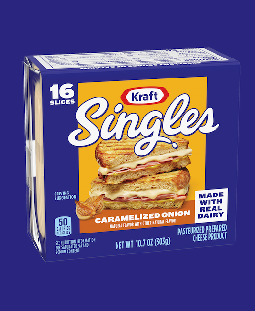 New Kraft singles caramelized onion