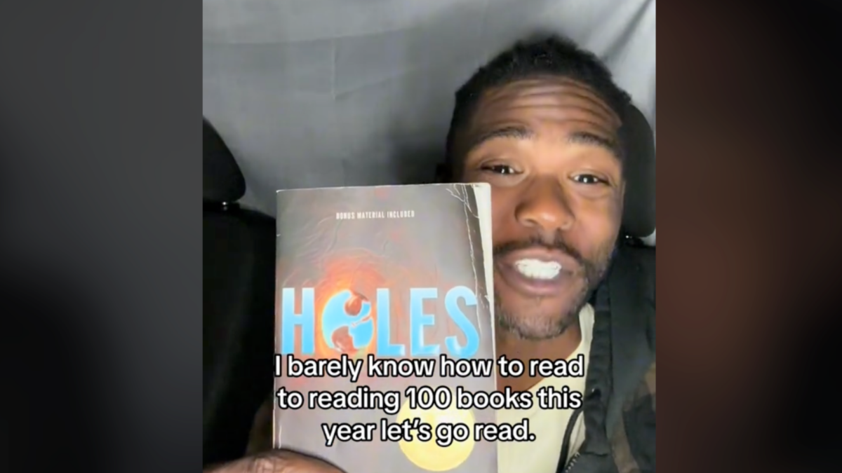 TikTok influencer and literacy motivational speaker Oliver James celebrates finishing his 100th book read for 2023