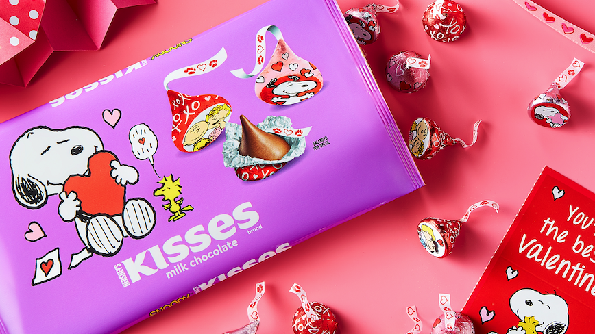 New Hershey Kisses with Snoopy wrapping
