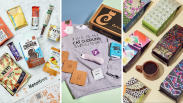 three images of subscription boxes