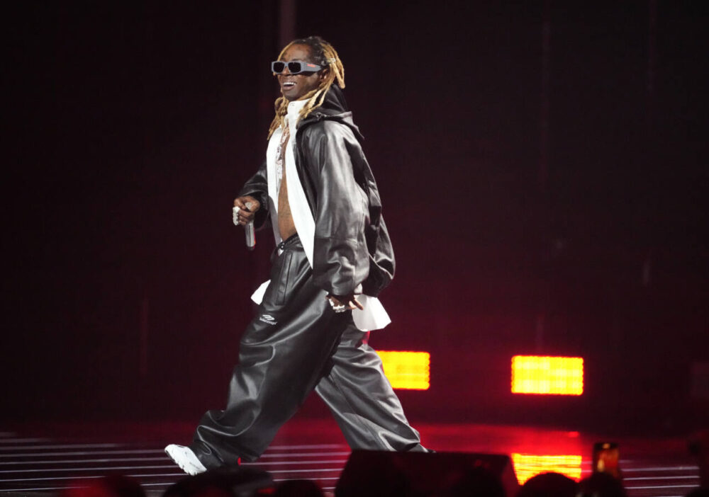 Lil Wayne performs onstage