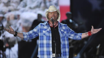 In this April 7, 2014, file photo shows Toby Keith performs at ACM Presents an All-Star Salute to the Troops in Las Vegas.