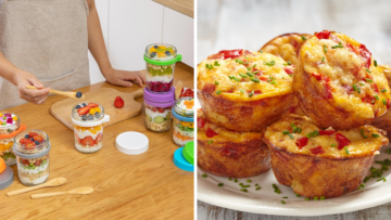 overnight oats and omelet muffins