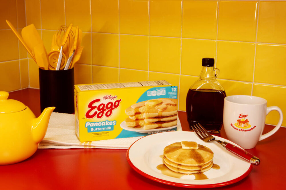 Eggo waffles on the kitchen counter of the House of Pancakes 