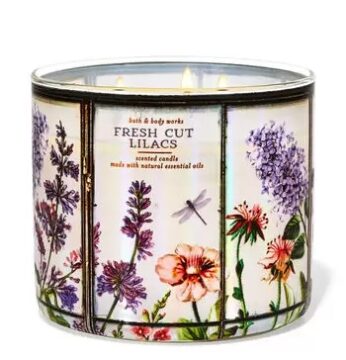 Lilacs candle