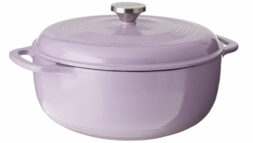 lilac purple Lodge Enameled Dutch Oven