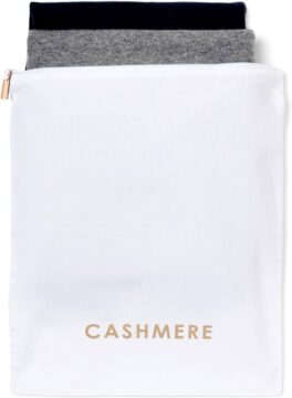 cashmere storage pouch