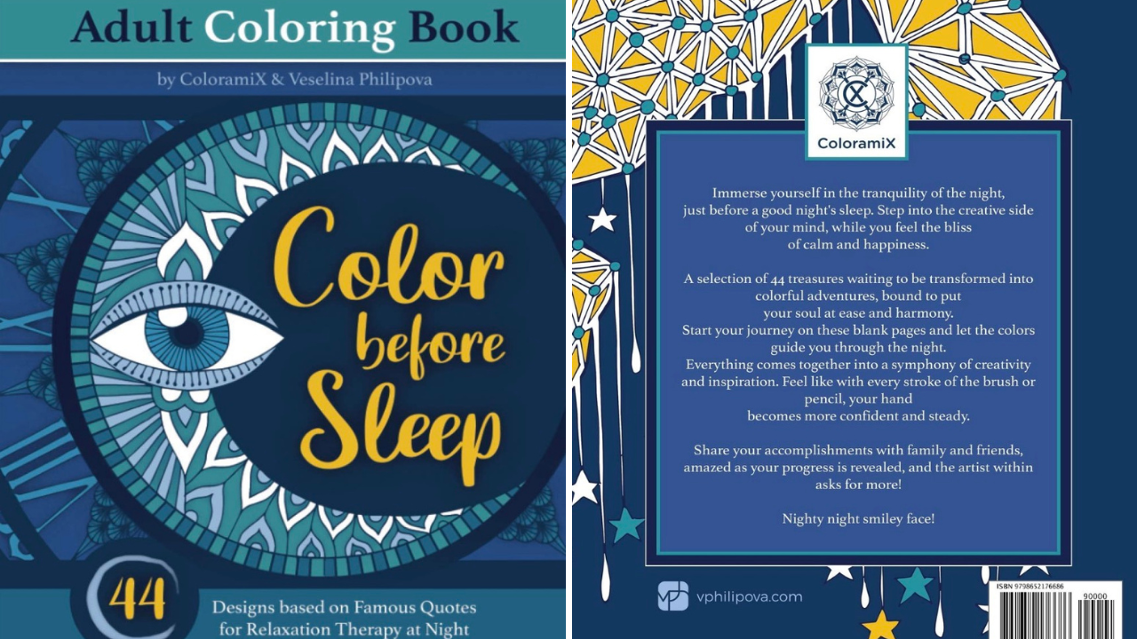 coloring book front and back