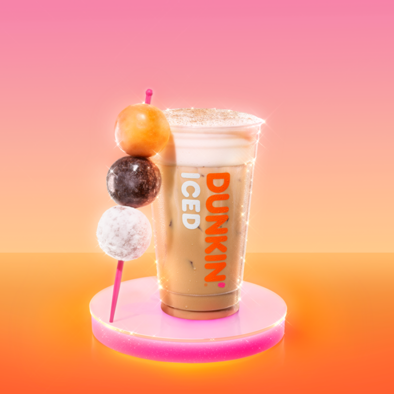 Dunkin's new DunKings Iced Coffee and doughnut skewers