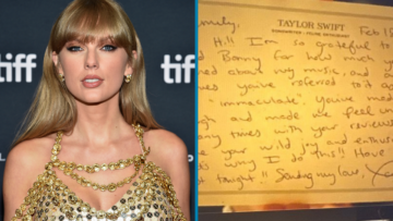 Taylor Swift and her handwritten letter to two fans.