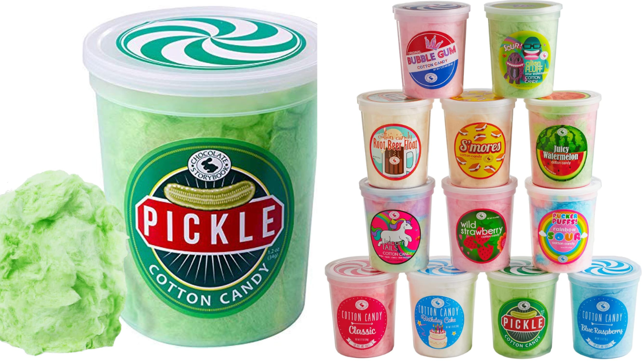 Pickle Gourmet Flavored Cotton Candy