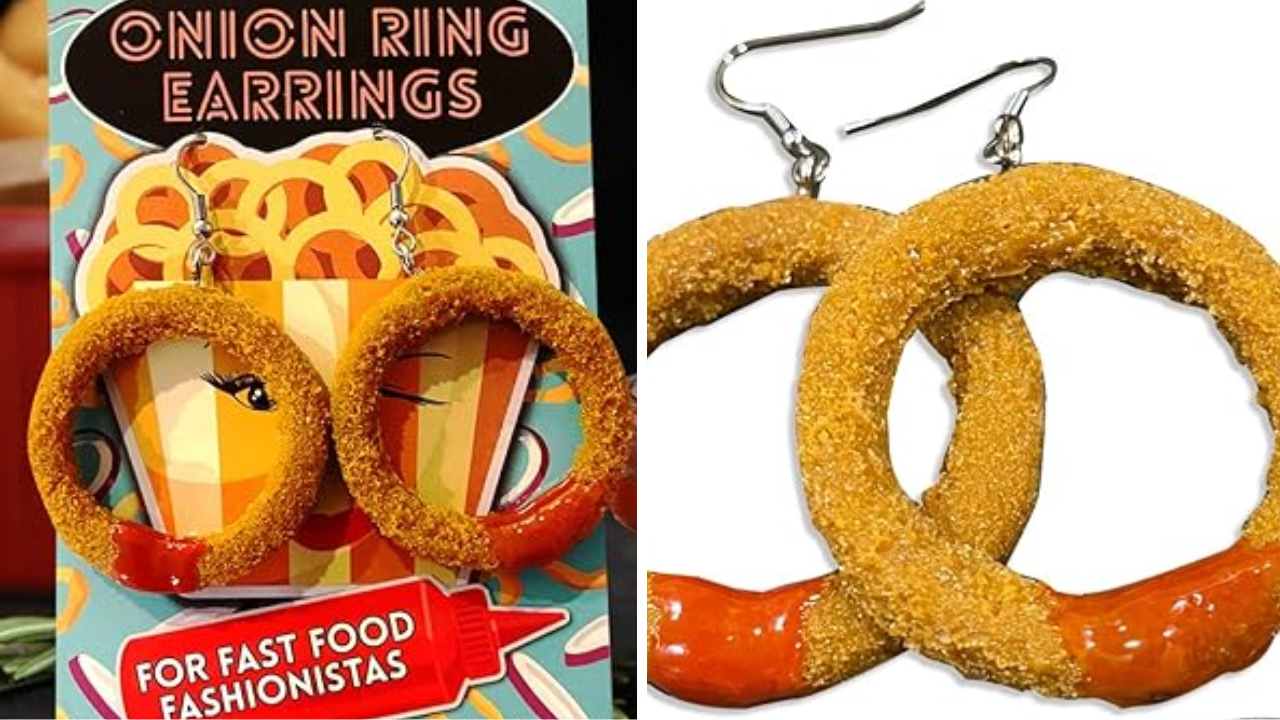Fried Onion Ring Earrings