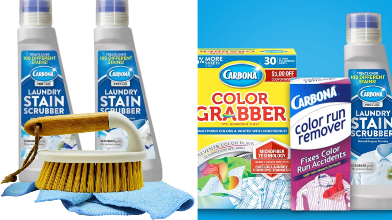 Carbona Stain Remover & Wizard Laundry Stain Scrubber