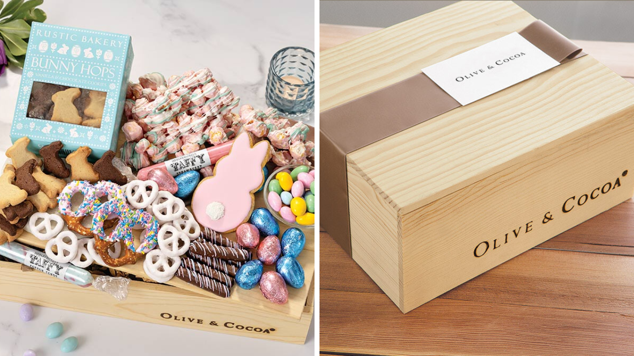 Olive & Cocoa Pastel Sweets Crate 