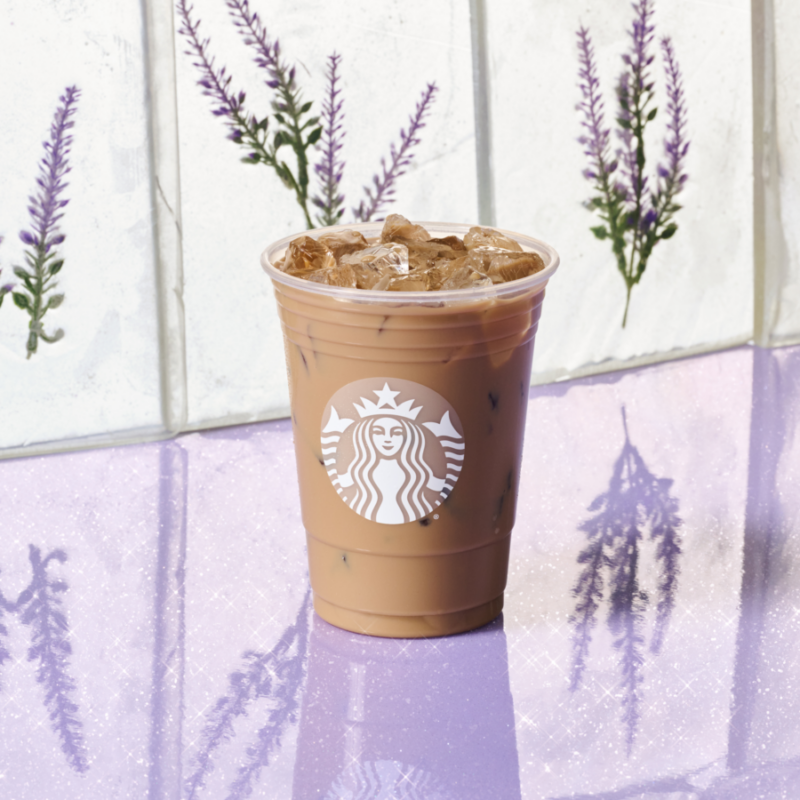 Starbucks new Iced Lavender Oatmilk Latte