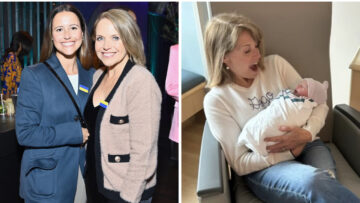Katie Couric, Ellie Monahan and new grandson
