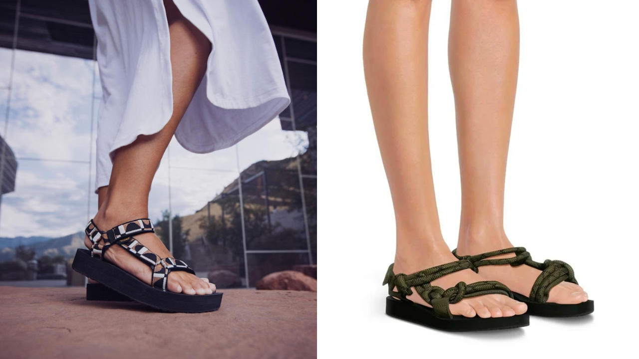 Women's Time and Tru Nature Sandal/Teva Midform Sandal