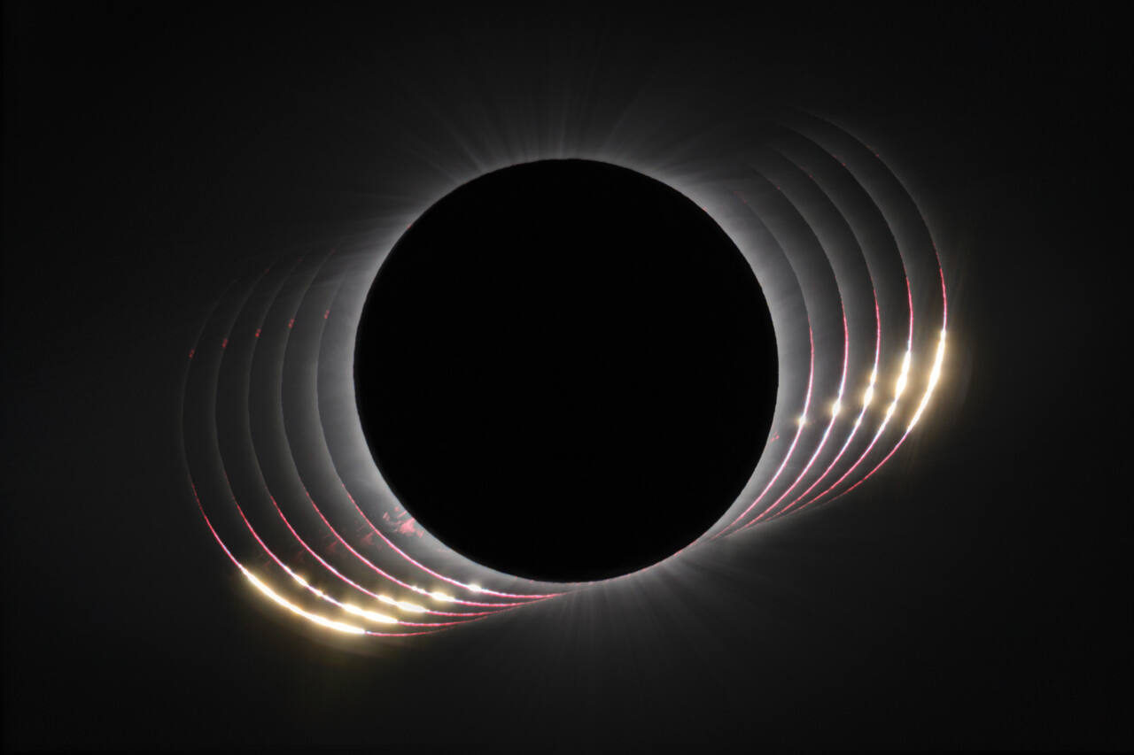 Image of Baily's Beads during a solar eclipse