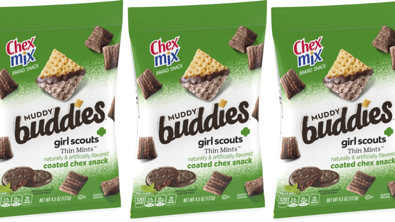 Chex Mix partnered with Girl Scouts for Thin Mints Muddy Buddies