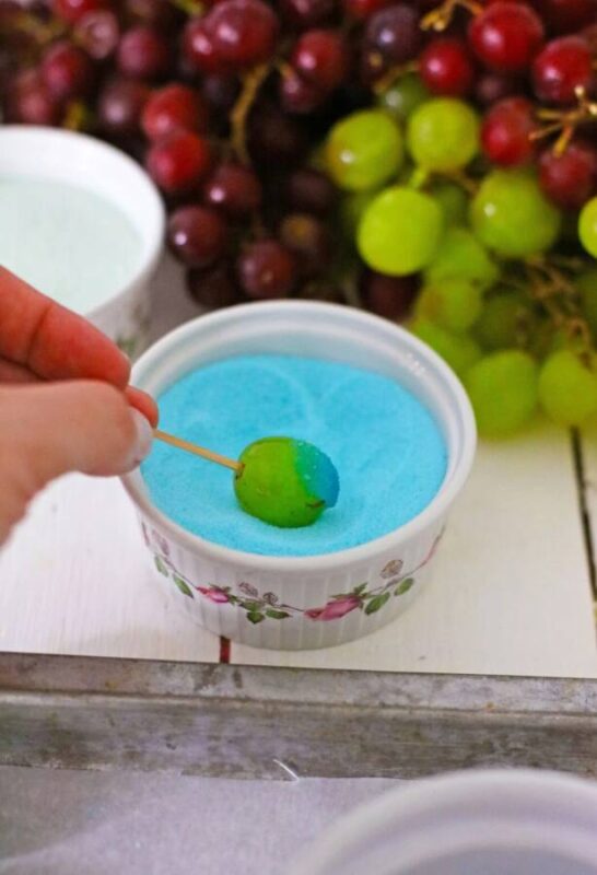 Frozen Jell-O grapes