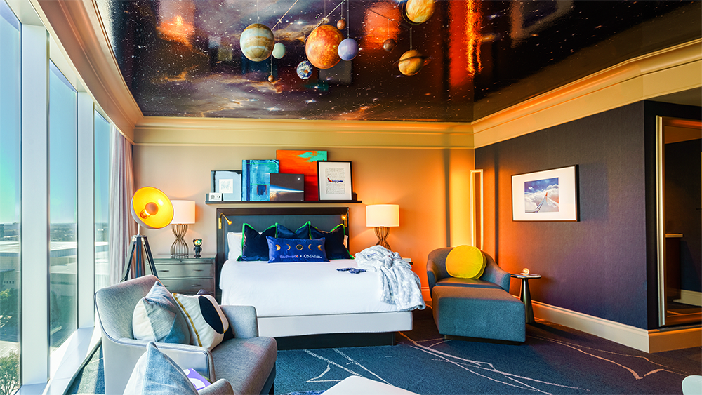 Eclipse-themed Omni hotel room