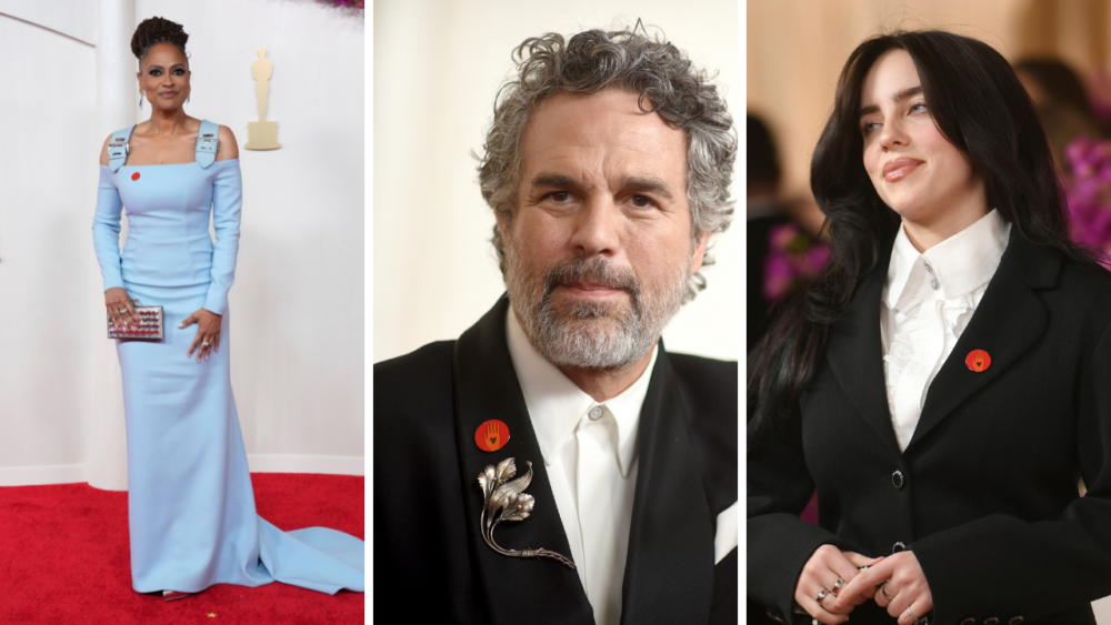 Ava DuVernay, Mark Ruffalo and Billie Eilish all wore Artists4Ceasefire pins to the Oscars