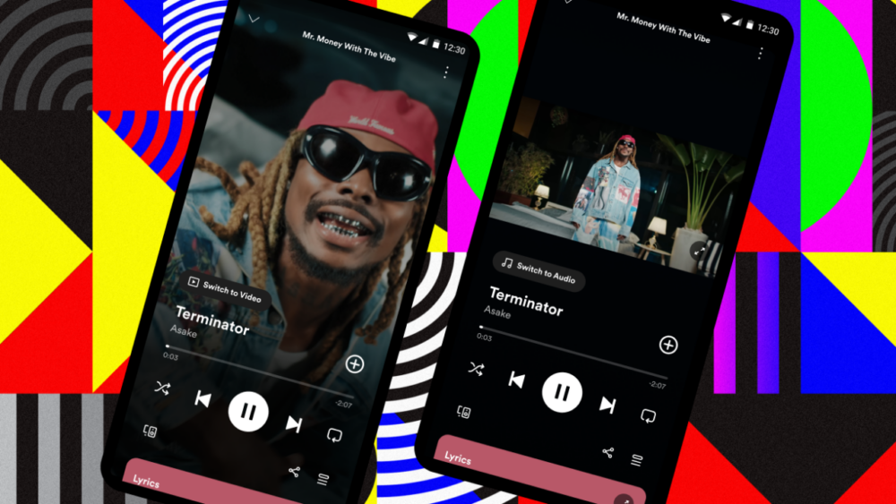 Spotify music videos on phones